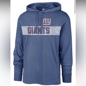 47 NEW YORK GIANTS MENS BLUE FIELD FRANKLIN FASHION HOOD